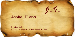 Janka Ilona névjegykártya